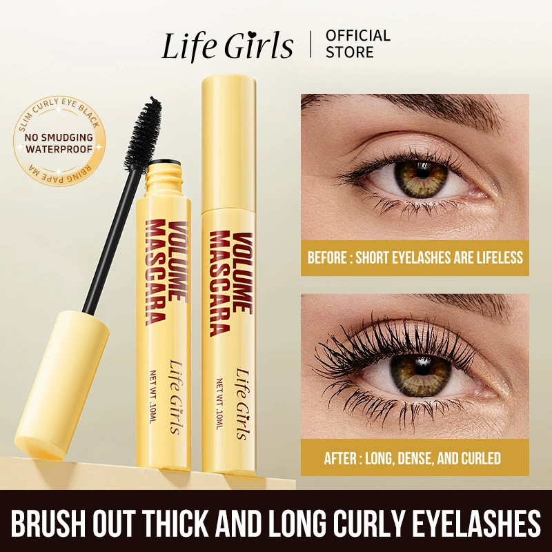 Life Girls Slim Стойкая тушь для ресниц Водостойкая толстая керлинговая европейская и американская красота Макияж Трансграничная поставка