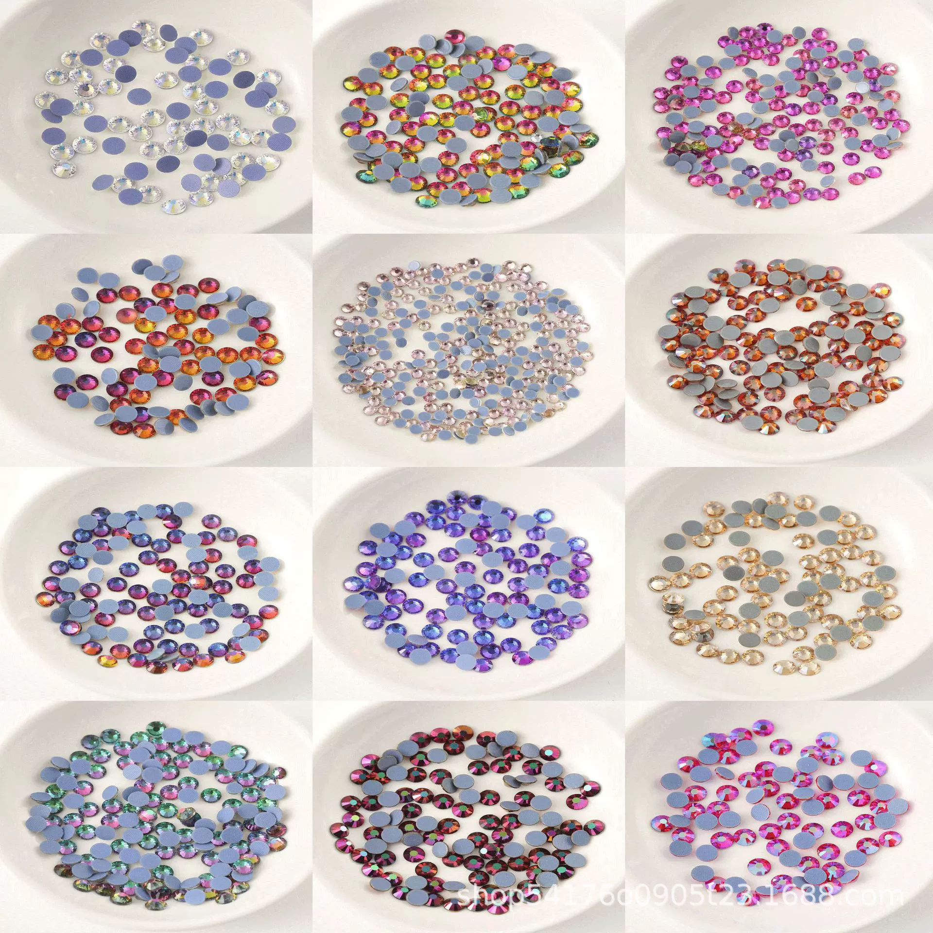 Оптовая продажа стеклянная плоская дрель 1440 шт для ногтей