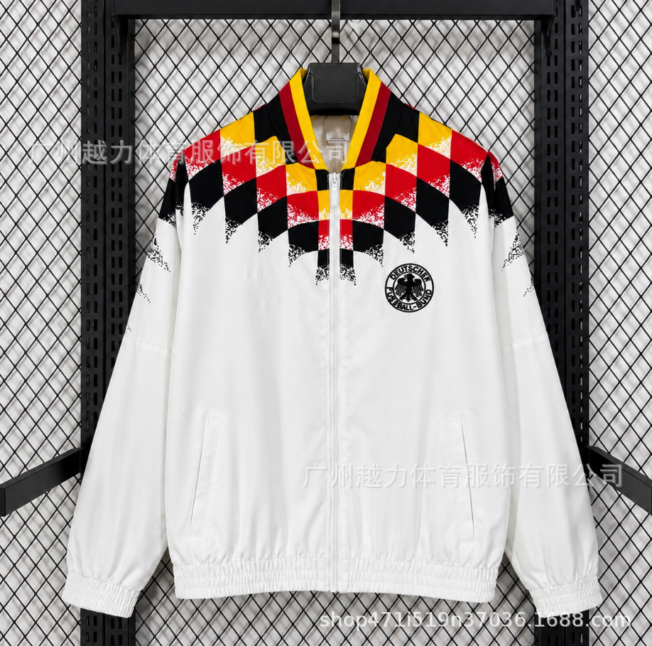 Chaqueta Bordada retro de manga larga y gruesa Manchester United Barcelona Inglaterra Brasil Real Madrid Liverpool image 70