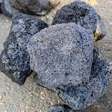 黑色火山石别墅园林造景装笼云山岩深灰1-80cm鱼缸水池熔岩石大块