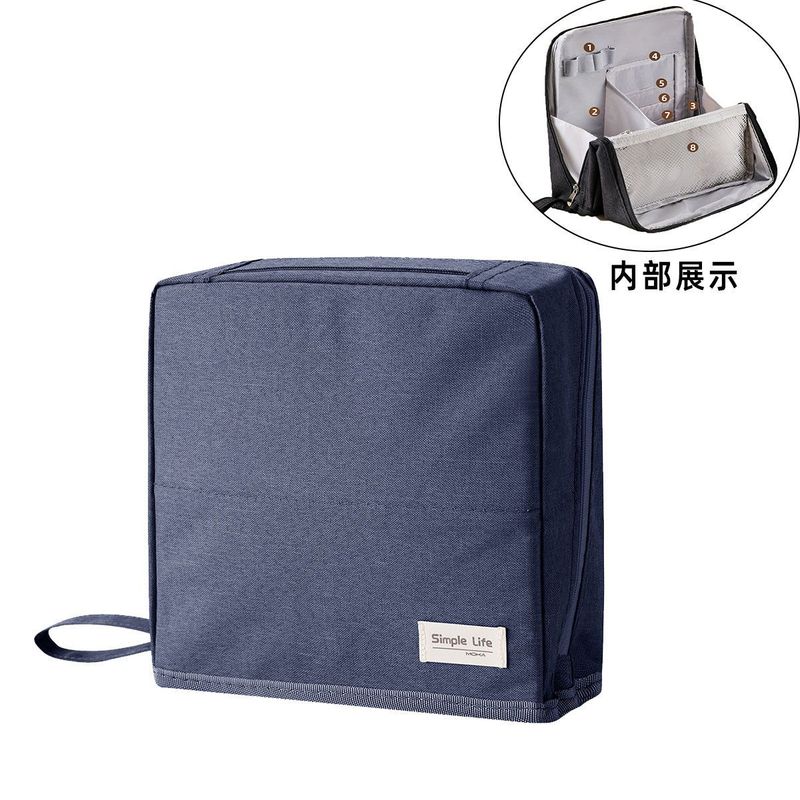 学生笔袋桌面办公文具收纳盒便携化妆品收纳袋多功能旅行包|undefined