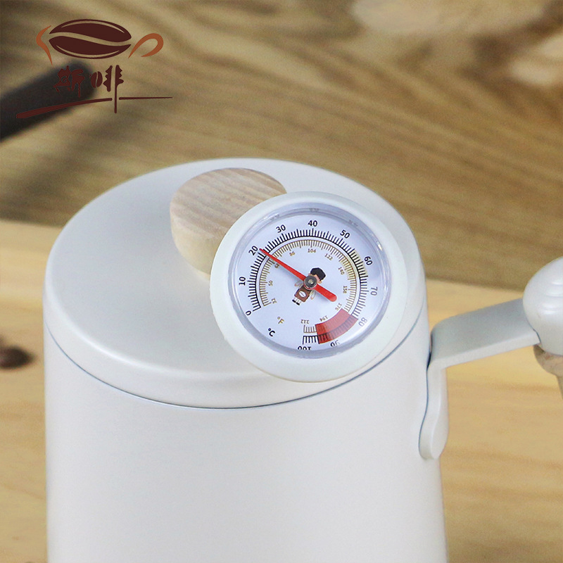 Escala de dial termómetro de acero inoxidable temperatura mecánica sin mercurio sonda termómetro de agua aguja de café termómetro de agua image 2