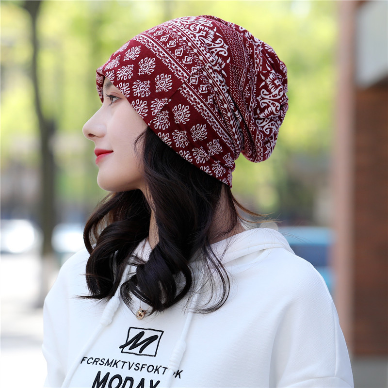 Unisex Streetwear Printing Eaveless Beanie Hat display picture 3