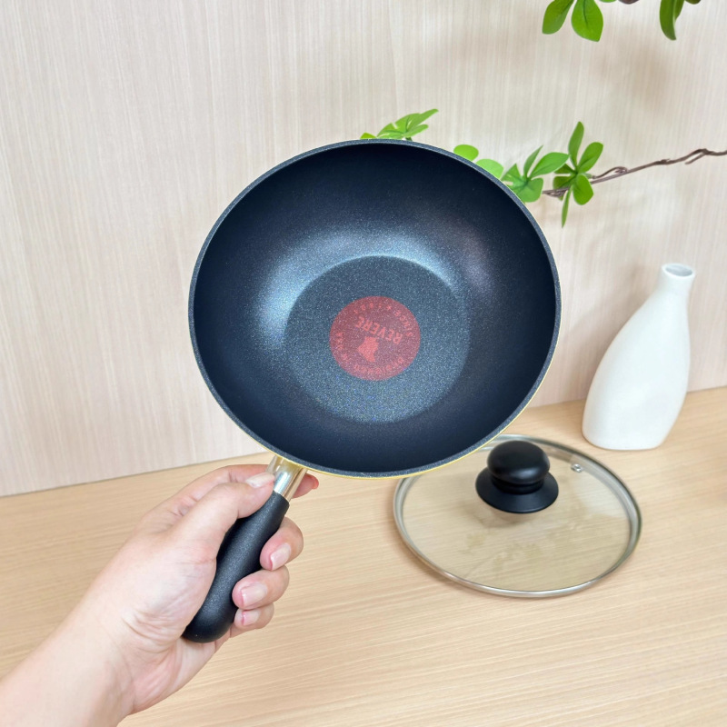 【厚皮橙同款】18cm小黄锅多功能皇冠锅家用平底锅一人食小炒锅|undefined