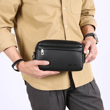 2025春季新款pu皮质韩版单肩斜跨小胸包潮流版型厂家批发男士男包