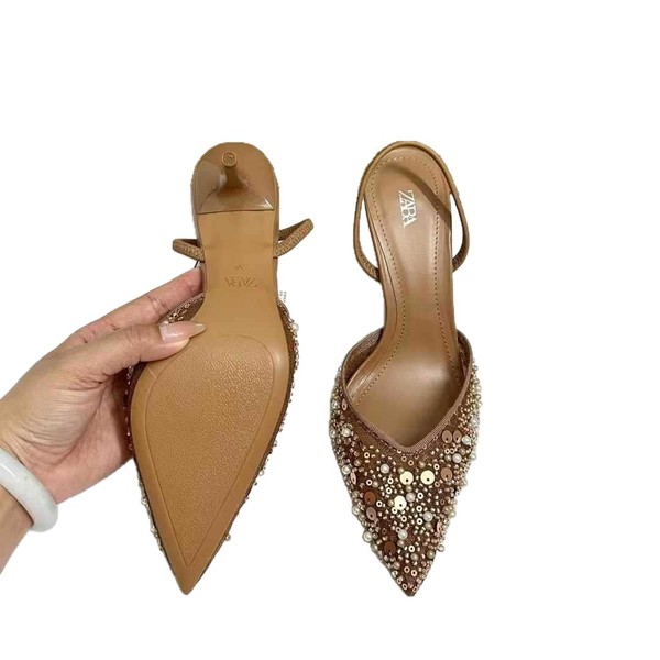 Summer high heels pointed-toe low-cut