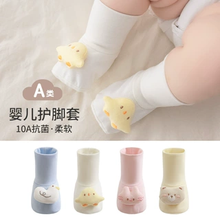 婴幼儿护脚套春夏季新品可爱卡通公仔防掉新生儿宝宝抗菌软底袜套