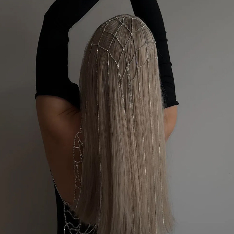 Europa y los Estados Unidos venden en caliente red bordilla corona corona de diamante de novia accesorios de boda multifacéticos banda de cabeza