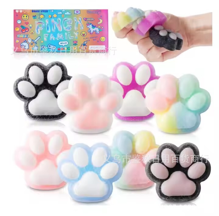 Taba Fudge Cat's Claw Super Soft Squeeze Pinch Fretful Toy Pinch Music Cat's Claw Simulation Animal Office Decompression Toy