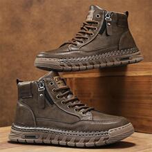 25021工装马丁鞋英伦复古中帮百搭休闲运动潮鞋户外男鞋