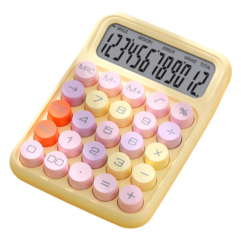 Calculadora de color Teclado mecánico computadora de escritorio Oficina especial de alto aspecto creativo estudiante calculadora científica