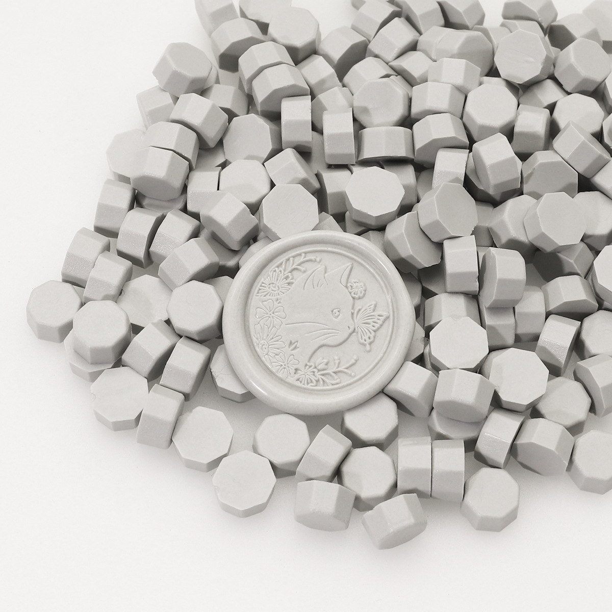 Perlas de cera de sellado octogonales Oucai, 500g, 131 colores, perlas de sellado de cera a granel, colores mixtos, baratas, perladas, una libra.