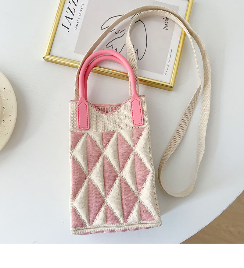 Nuevo amor bolso del teléfono móvil bolso de punto al por mayor de gran capacidad bolso de mano estudiante crossbody bolsa de lana fábrica