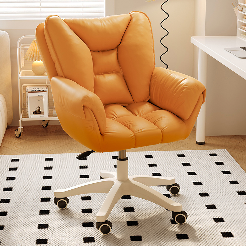 Computer chair home comfortable girls' bedroom makeup chair dormitory College student desk long-sitting backrest lifting swivel chair