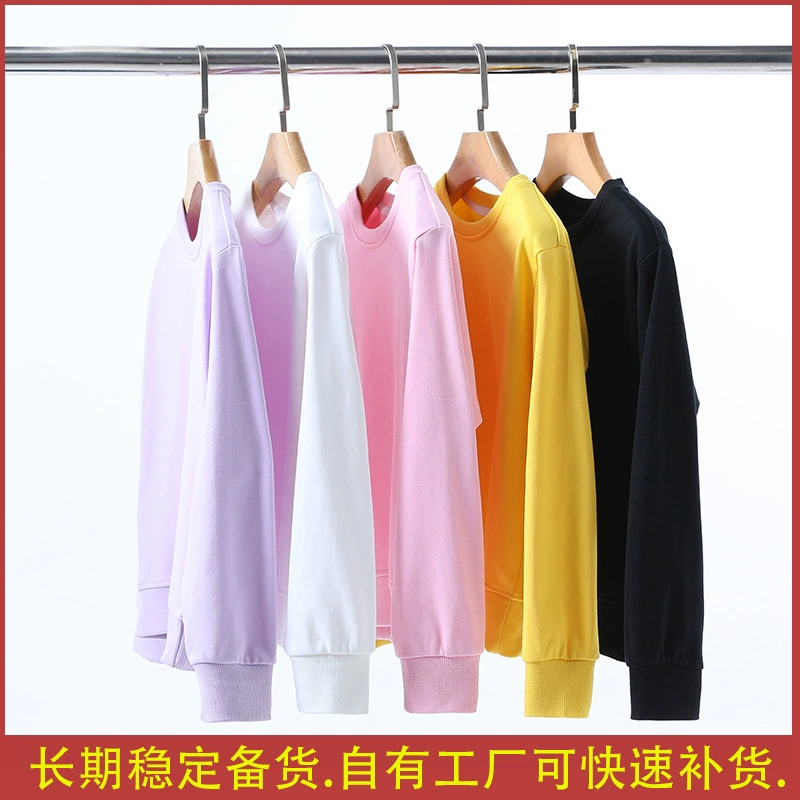 Veai осень и зима в наличии Однотонный свитер спортивный пуловер с хлопковой подкладкой свитер с круглым вырезом без капюшона Повседневный свитер с длинным рукавом