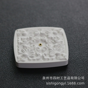 Guofeng Wrapping Branch Lotus Gypsum Incense Insert Ailwood Sandalwood Line Incense Pian Incense burner Accessories Zen Incense holder Creative Home Incense