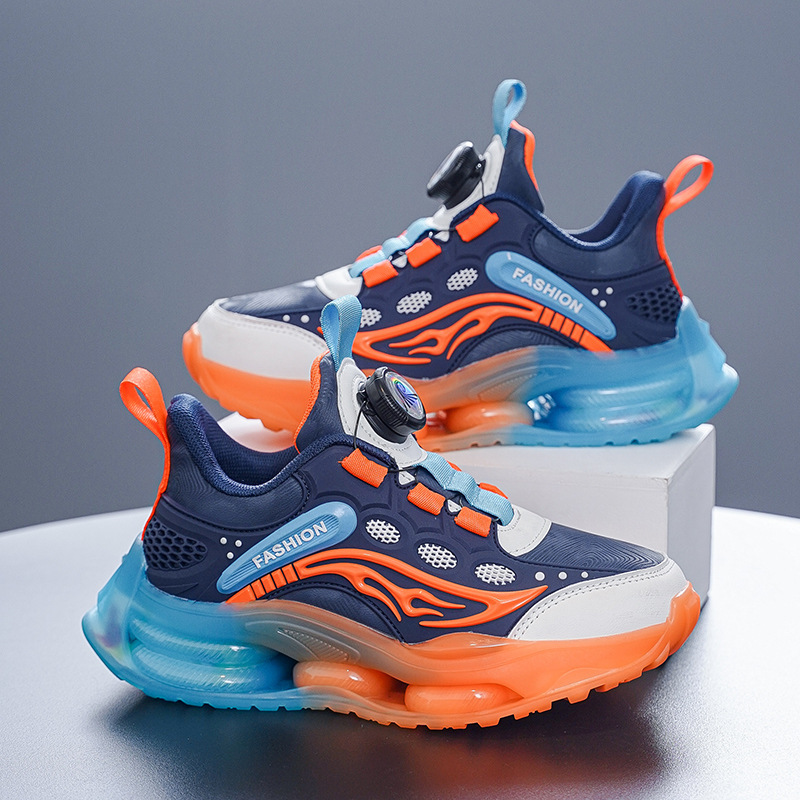 2025 zapatos deportivos de moda para niños primavera y otoño nuevos zapatos de cuero calientes para estudiantes de primaria zapatos de baloncesto para niños