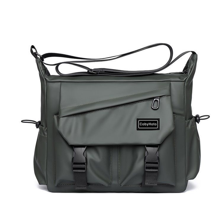 Men's New Portable Korean-Style Wear-Resistant and Water-Repellent Water Bottle Pocket Korean-Style Casual Shoulder Bag Crossbody Bag Multi-Layer Bag