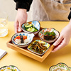 Japanese -style Creative Ceramics Small Cooking Disc Sushi Furniture Disc Storon Stroke Bowl Capped Snack Snack Dip Dip Dip Dip