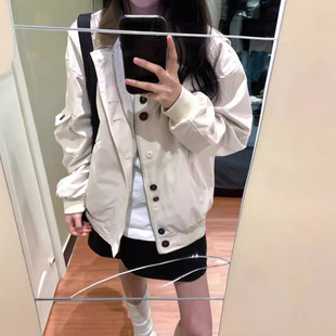 Japanese Tooling Corduroy Lapel Jacket Women's Spring and Autumn 2024 New Loose All-match Button Casual Retro Jacket