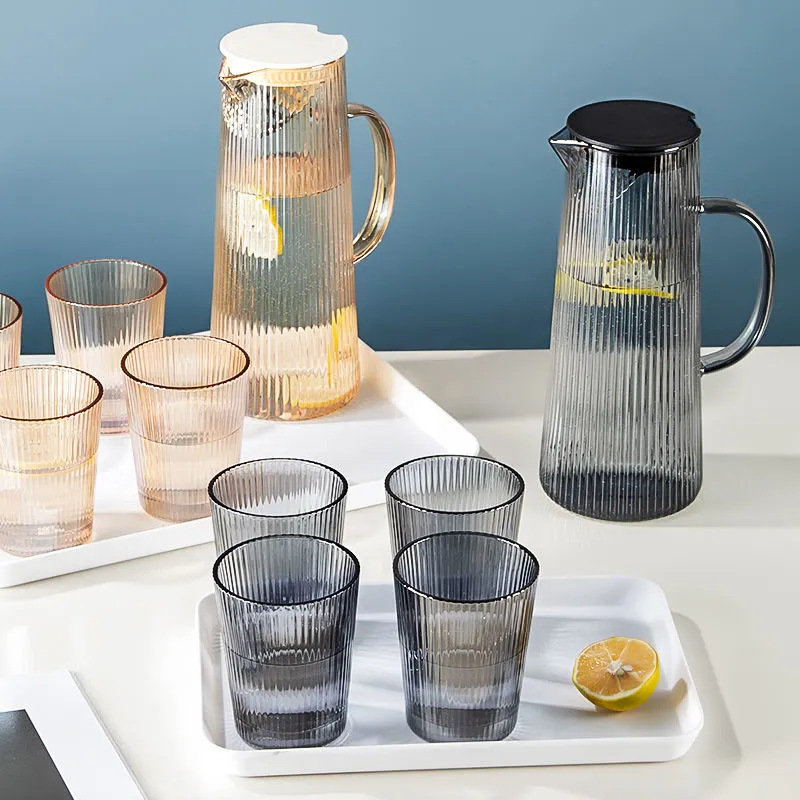 Botella de agua fría Botella de agua de vidrio Tetera de gran capacidad Taza de agua hervida para el hogar de alto valor