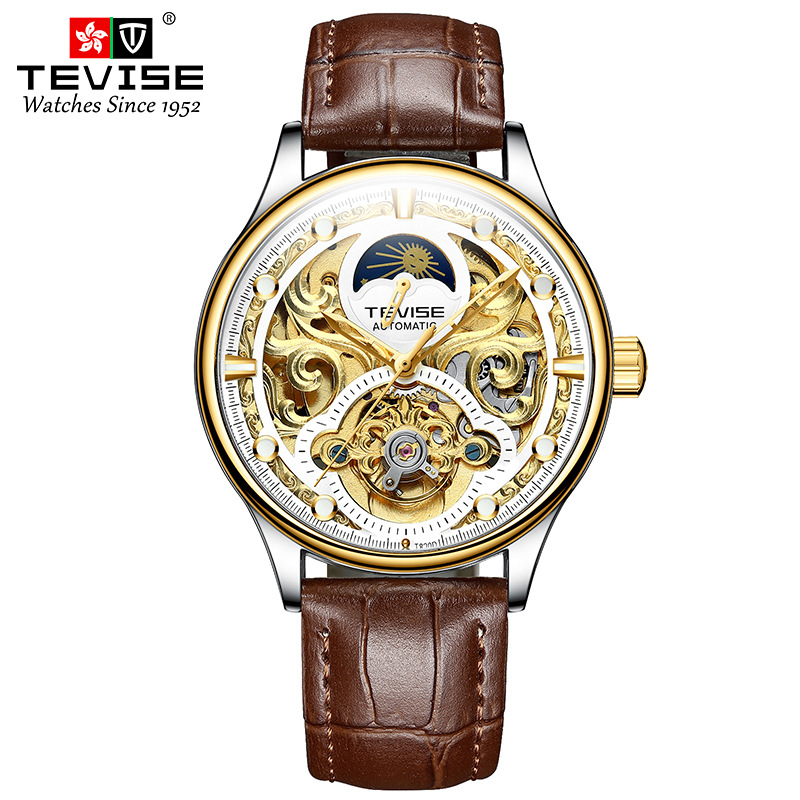 Reloj nuevo popular 2024, reloj de negocios y ocio resistente al agua con correa completamente automática, reloj mecánico para hombres_voghion.com