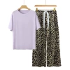 Purple+yellow leopard print