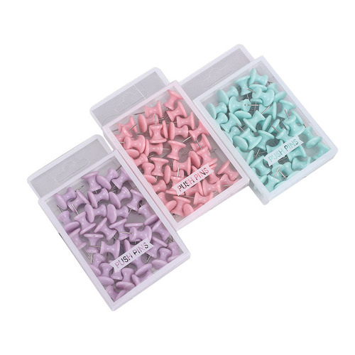 Factory wholesale macaron color paper clips small fresh creative boxed swallowtail clip office stationery key tag rubber band