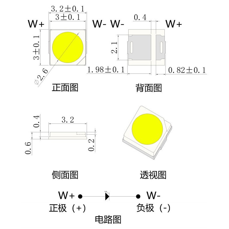 3030ȫ������ƬSMD�����й��ʶ���ֲ�����������3030led��