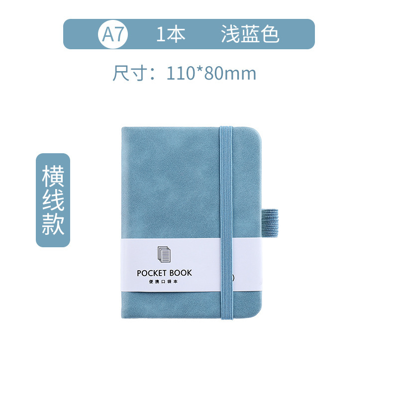 Cuaderno de piel de oveja personalizado a7 mini cuaderno de bolsillo de alto valor de la cara cuaderno de mano a5a6 cuaderno de notas al por mayor