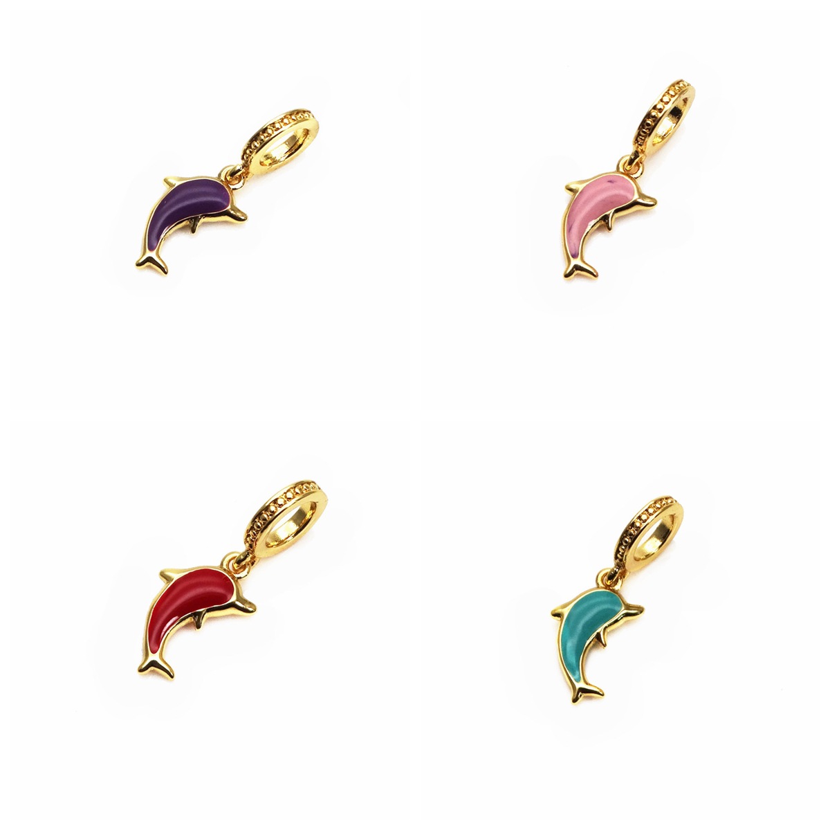 6g Weight Charms, Jewelry Accessories Classification 1 Piece Quantity Copper Material Heart Shape Pattern Enamel Design Cute Style 1 Piece Copper Heart Shape 9