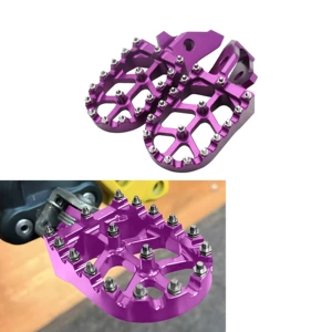Special modified anti-slip footrests for QiuLongJiFeng electric off-road vehicles, made of aluminum alloy and enlarged for better stability