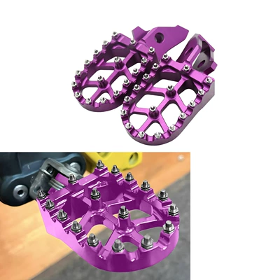 Special modified anti-slip footrests for QiuLongJiFeng electric off-road vehicles, made of aluminum alloy and enlarged for better stability