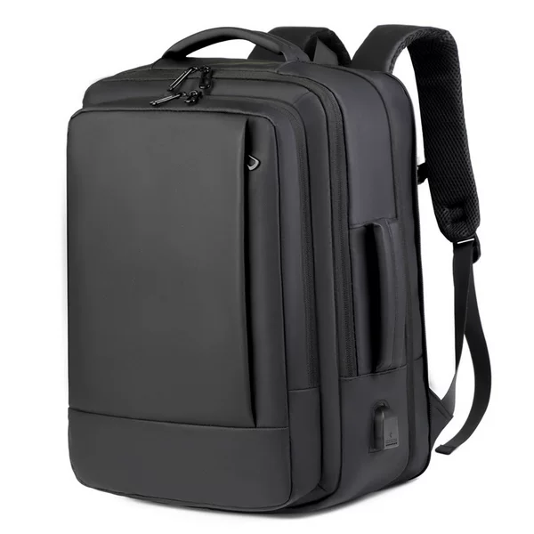 New Men's Backpack High-Quality Computer Bag Expansion Large Capacity Multi-Compartment Business Trip Commuter Backpack
