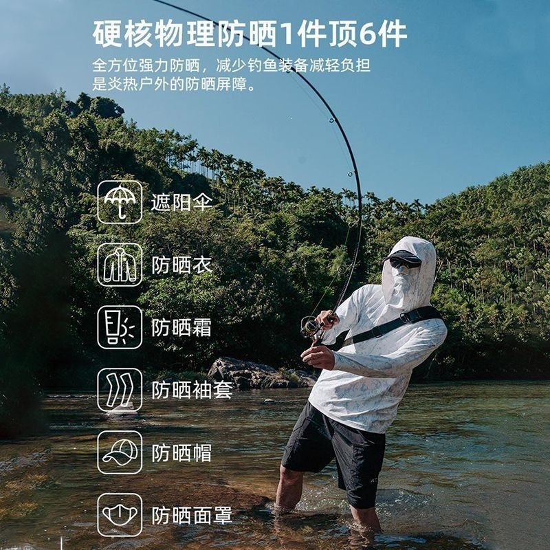 Ropa de protección solar para hombres hielo de verano super delgado camuflaje anti-UV al aire libre secado rápido pesca ropa de protección solar transpirable para hombres
