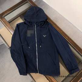 欧货正确版p家男士抽绳连帽上衣服运动减龄休闲风衣外套专柜同款