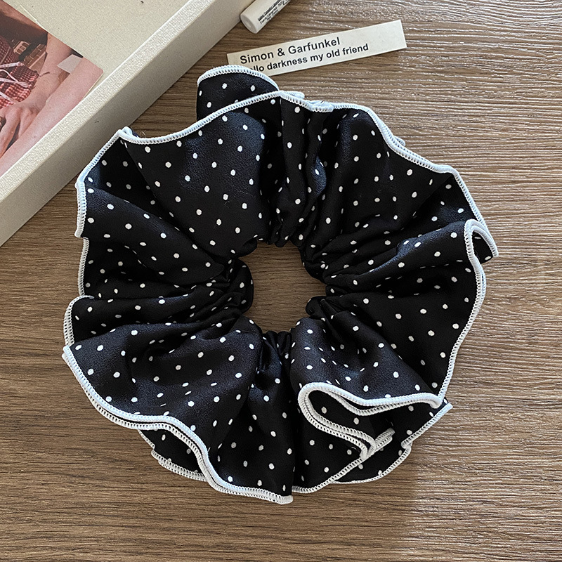 Temperamento suave punto de onda intestino grueso anillo de cabello tocado de cabello de primavera de 2025 sensación de alto nivel de caballo de cola de caballo