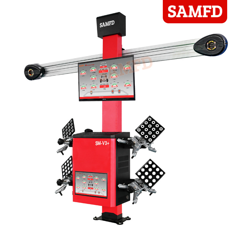 Venta directa de fábrica de SAMFD localizador de cuatro ruedas 3D equipo de posicionamiento de cuatro ruedas de precisión inspección de mantenimiento de neumáticos de automóvil