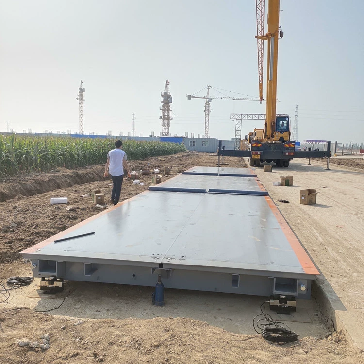 Экспортные цифровые автомобильные весы английской версии с печатью, напольные весы 50 тонн, разборная установка, простые автомобильные платформенные весы