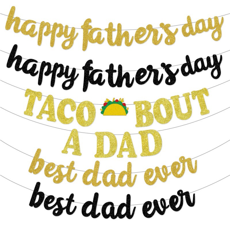 Suministro directo de fábrica Día del Padre decoración del partido bandera de la bandera del tirón diseño de fondo de la fiesta de cumpleaños del padre