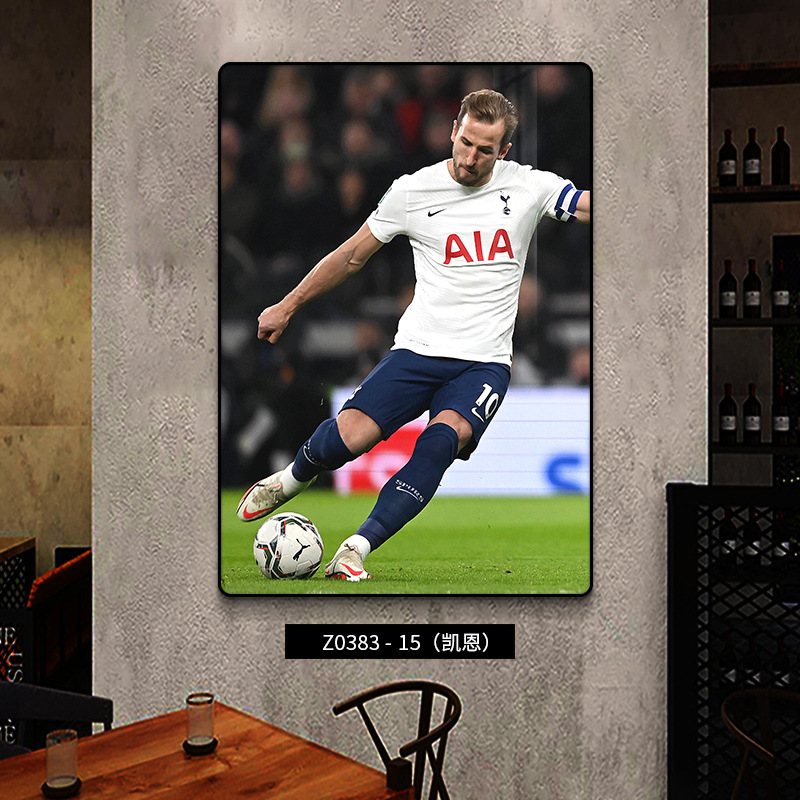 Estrellas del fútbol decoración Ronaldo fondo póster de pared deportivo Lotería mural Copa del Mundo Colgar pintura Euro 2024