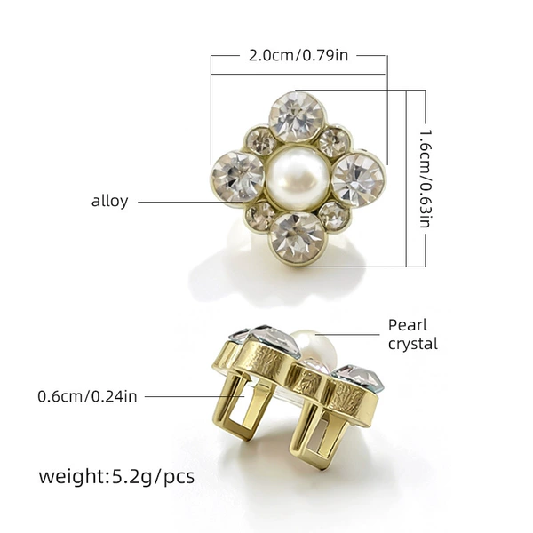 Square footwear buckle, 16x, 20mm