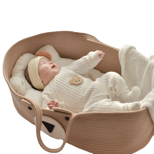ins new pure cotton portable baby basket portable baby basket creative baby crib