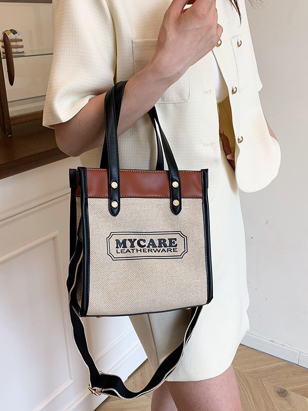 Bolso de mochila para mujeres 2025 nuevos productos transfronterizos de color de mano vertical tote de alta calidad bolsa de compras de transporte