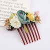 Street hairgrip for bride, hair accessory, suitable for import, flowered, for bridesmaid, wholesale