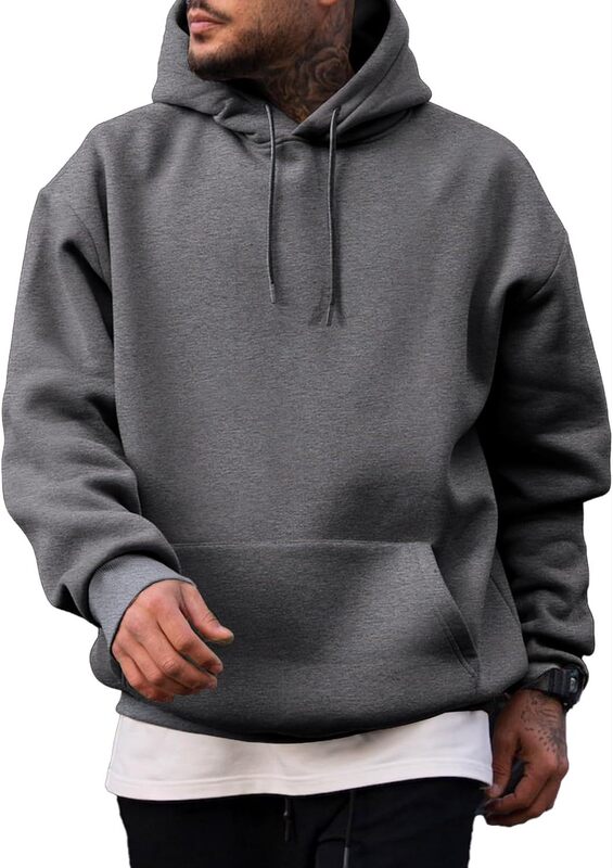 Men's Casual Cotton Hooded Collar Drawstring Hoodie Pullover Sweatshirts Casual Long Sleeve Shirt Men's Casual Cotton Hooded Collar Drawstring Hoodie Pullover Sweatshirts Casual Long Sleeve Shirt