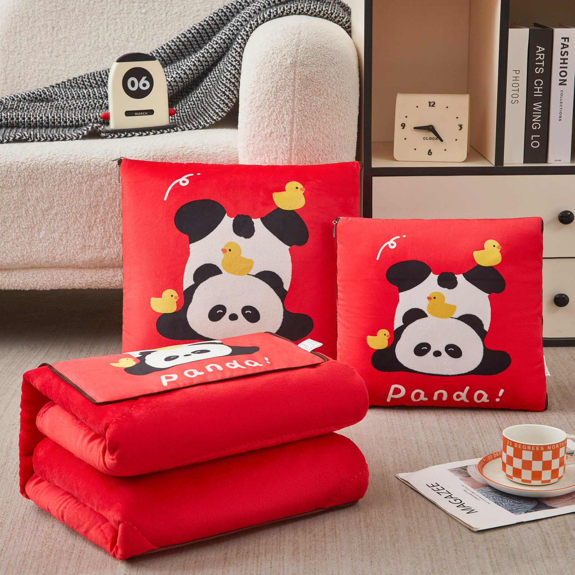 거꾸로 된 팬더(두꺼운 벨벳 스타일)