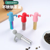 Tea makers 304 Stainless steel tea strainers silica gel Doll Hanging type Tea strainer originality Cartoon animal filter