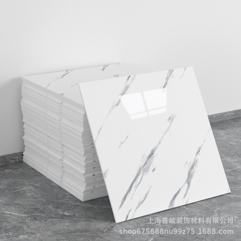 跨境出口批发30*30cm 仿瓷砖大理石纹自粘墙壁纸护墙板铝塑板贴纸|undefined