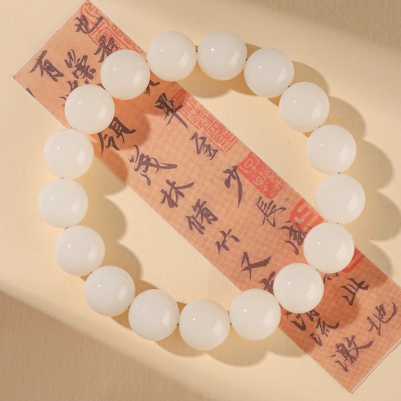 백옥보리단원[둥근구슬] 11-12mm